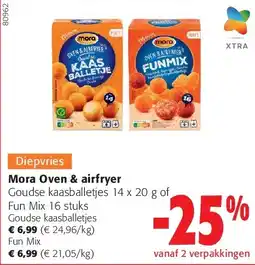 Colruyt Mora Oven & airfryer Goudse kaasballetjes aanbieding