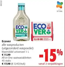 Colruyt Ecover Wasmiddel universeel 1 L aanbieding