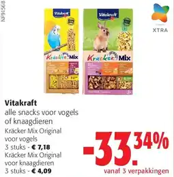 Colruyt Vitakraft Kräcker Mix Original voor vogels 3 stuks aanbieding