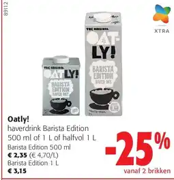 Colruyt Oatly! Barista Edition 500 ml aanbieding