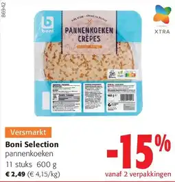 Colruyt Boni Selection pannenkoeken 11 stuks 600 g aanbieding