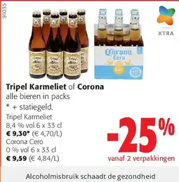 Colruyt Tripel Karmeliet 8,4 % vol 6 x 33 cl aanbieding