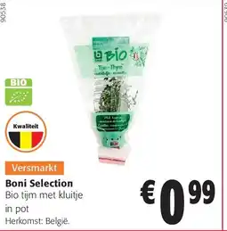 Colruyt Boni Selection Bio tijm met kluitje in pot aanbieding
