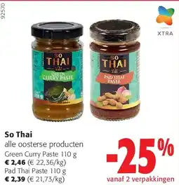 Colruyt So Thai Green Curry Paste 110 g aanbieding