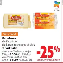 Colruyt Maredsous Tradition sneetjes 330 g aanbieding