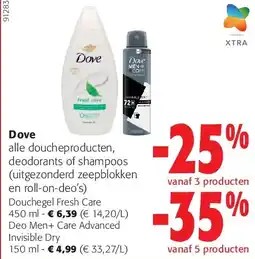 Colruyt Dove Douchegel Fresh Care 450 ml aanbieding