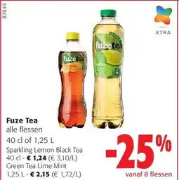 Colruyt Fuze Tea Sparkling Lemon Black Tea 40 cl aanbieding