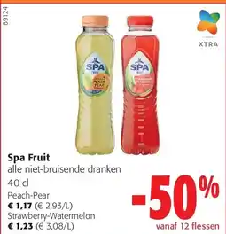 Colruyt Spa Fruit Peach-Pear aanbieding