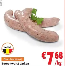 Colruyt Boerenworst varken aanbieding
