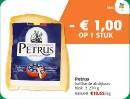 Comarkt Petrus Halfharde Abdijkaas Blok aanbieding