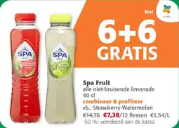 Comarkt Spa Fruit Alle Niet Bruisende Limonade aanbieding