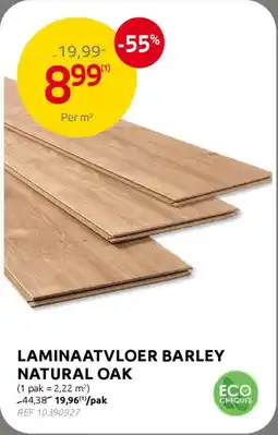 BricoPlanit Laminaatvloer Barley Natural Oak aanbieding