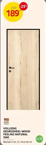 BricoPlanit Volledig Deurgeheel Wood Feeling Natural Oak aanbieding