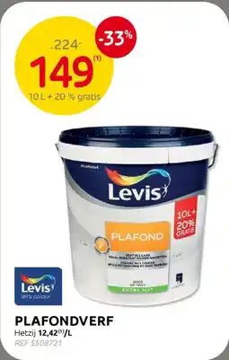 BricoPlanit Levis Plafondverf aanbieding