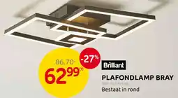 BricoPlanit Brilliant Plafondlamp Bray aanbieding