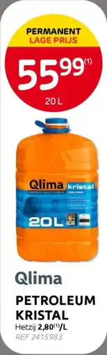 BricoPlanit Qlima Petroleum kristal aanbieding