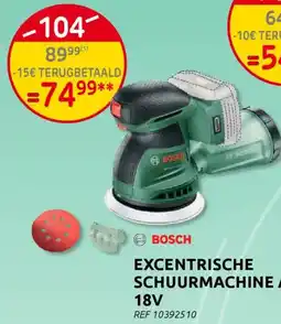 BricoPlanit Bosch Excentrische Schuurmachine Advanced aanbieding