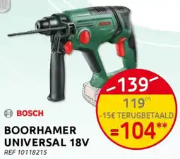 BricoPlanit Bosch boorhamer universal aanbieding