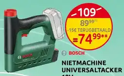BricoPlanit Bosch nietmachine universaltacker aanbieding