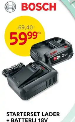 BricoPlanit Boscsh Starterset Lader + Batterij aanbieding