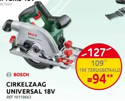BricoPlanit Bosch cirkelzaag universal aanbieding