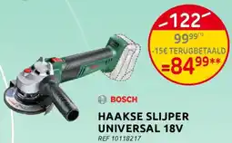 BricoPlanit Bosch haakse slijper universal aanbieding