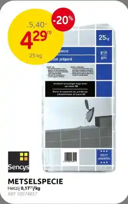 BricoPlanit Sencys Metselspecie aanbieding