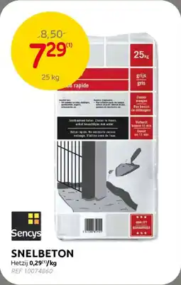 BricoPlanit Sencys Snelbeton aanbieding