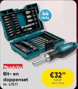 Toolstation Makita Bit- en doppenset aanbieding