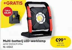 Toolstation Multi-batterij LED-werklamp aanbieding