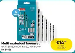 Toolstation Multi materiaal borenset aanbieding