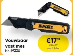 Toolstation Vouwbaar vast mes aanbieding