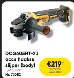 Toolstation DCG405NT-XJ accu haakse slijper (body) aanbieding