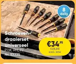 Toolstation Schroevendraaierset universeel aanbieding