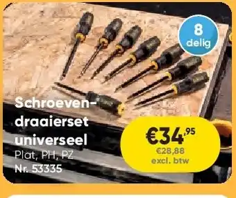 Toolstation Schroevendraaierset universeel aanbieding
