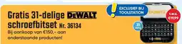 Toolstation Gratis 31-delige schroefbitset aanbieding