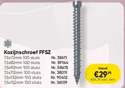 Toolstation Kozijnschroef FFSZ aanbieding