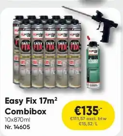 Toolstation Easy Fix 17m2 Combibox aanbieding