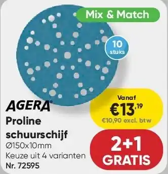 Toolstation Proline schuurschijf aanbieding