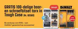 Toolstation GRATIS 100-delige booren schroefbitset torx in Tough Case aanbieding