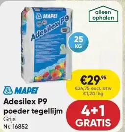 Toolstation Adesilex P9 poeder tegellijm aanbieding