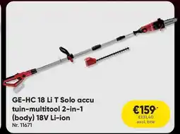 Toolstation GE-HC 18 Li T Solo accu tuin-multitool 2-in-1 (body) 18V Li-ion aanbieding