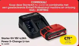 Toolstation Starter Kit 18V 4,0Ah Power X-Change Li-ion aanbieding