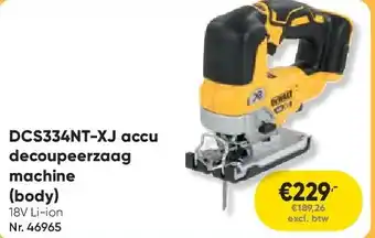 Toolstation DCS334NT-XJ accu decoupeerzaag machine (body) aanbieding