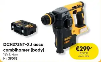 Toolstation DCH273NT-XJ accu combihamer (body) aanbieding