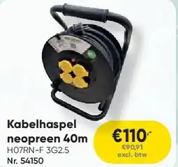 Toolstation Kabelhaspel neopreen 40m aanbieding