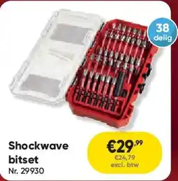 Toolstation Shockwave bitset aanbieding