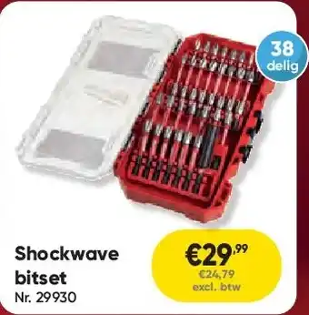 Toolstation Shockwave bitset aanbieding