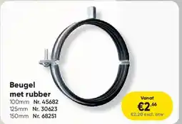 Toolstation Beugel met rubber aanbieding