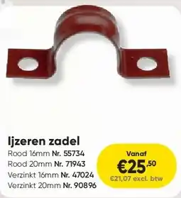 Toolstation Ijzeren zadel aanbieding